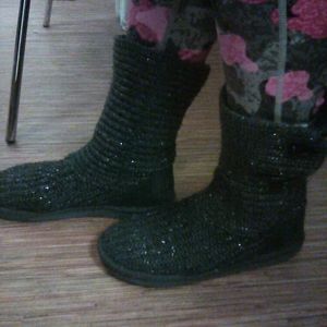 Sparkle slipper boots